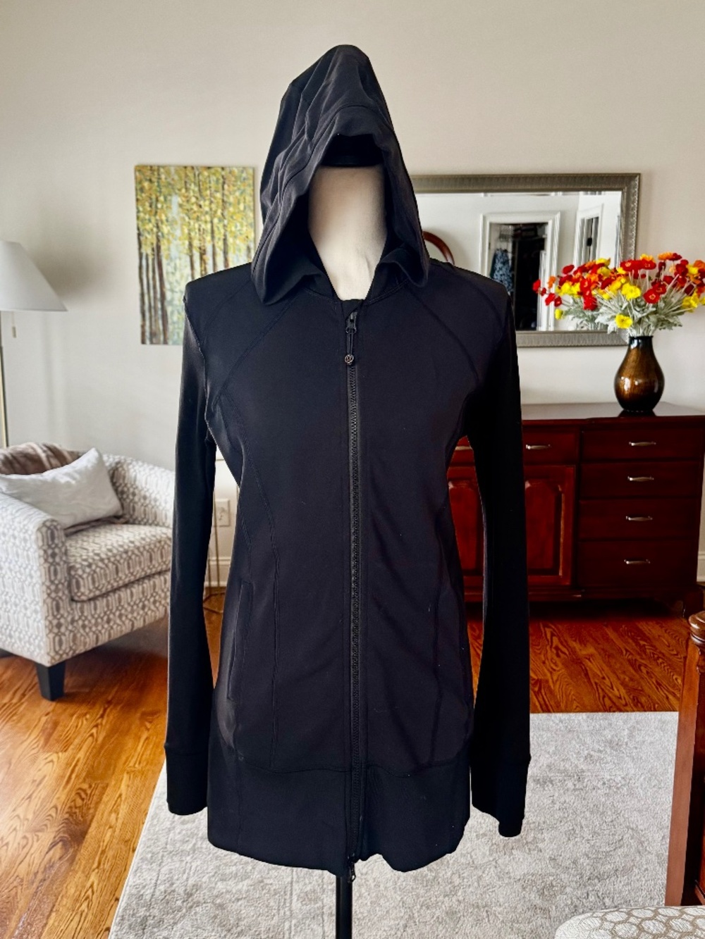 Lululemon Black Full Zip Hoodie - GUC - Size 10